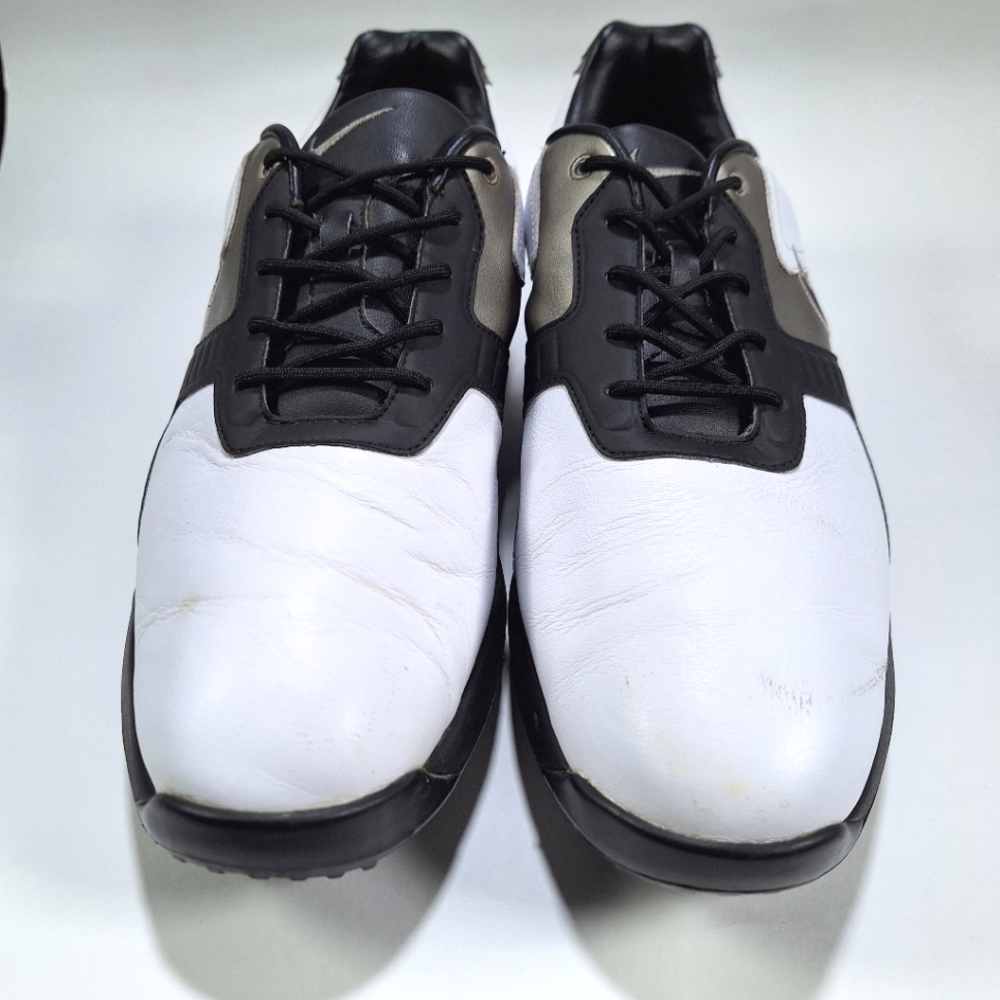 Nike Mens Air Academy White Grey Silver Golf Shoes 483248-100 Size 11